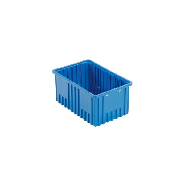 Quantum Storage Systems GEC 153; Plastic Dividable Grid Container - DG92080, 16-1/2L x 10-7/8W x 8H, Blue, PK8 DG92080BL - main